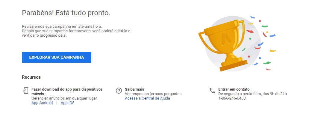 Passo 14 Como criar conta no Google Ads